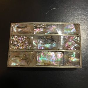 Beautiful Silver and Abalone belt buckle.